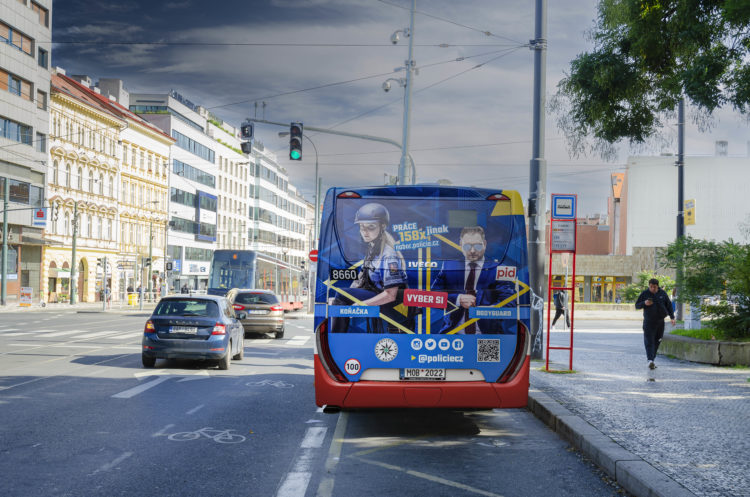 Back Board kampan pre Policia ČR