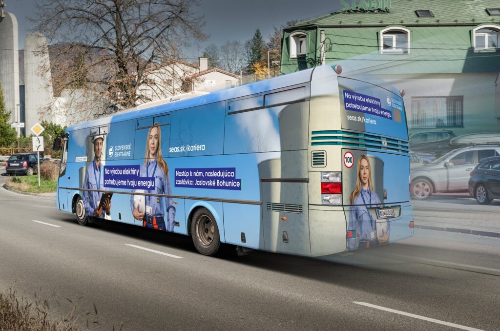 Autobusová kampan pre Slovenské elektrárne